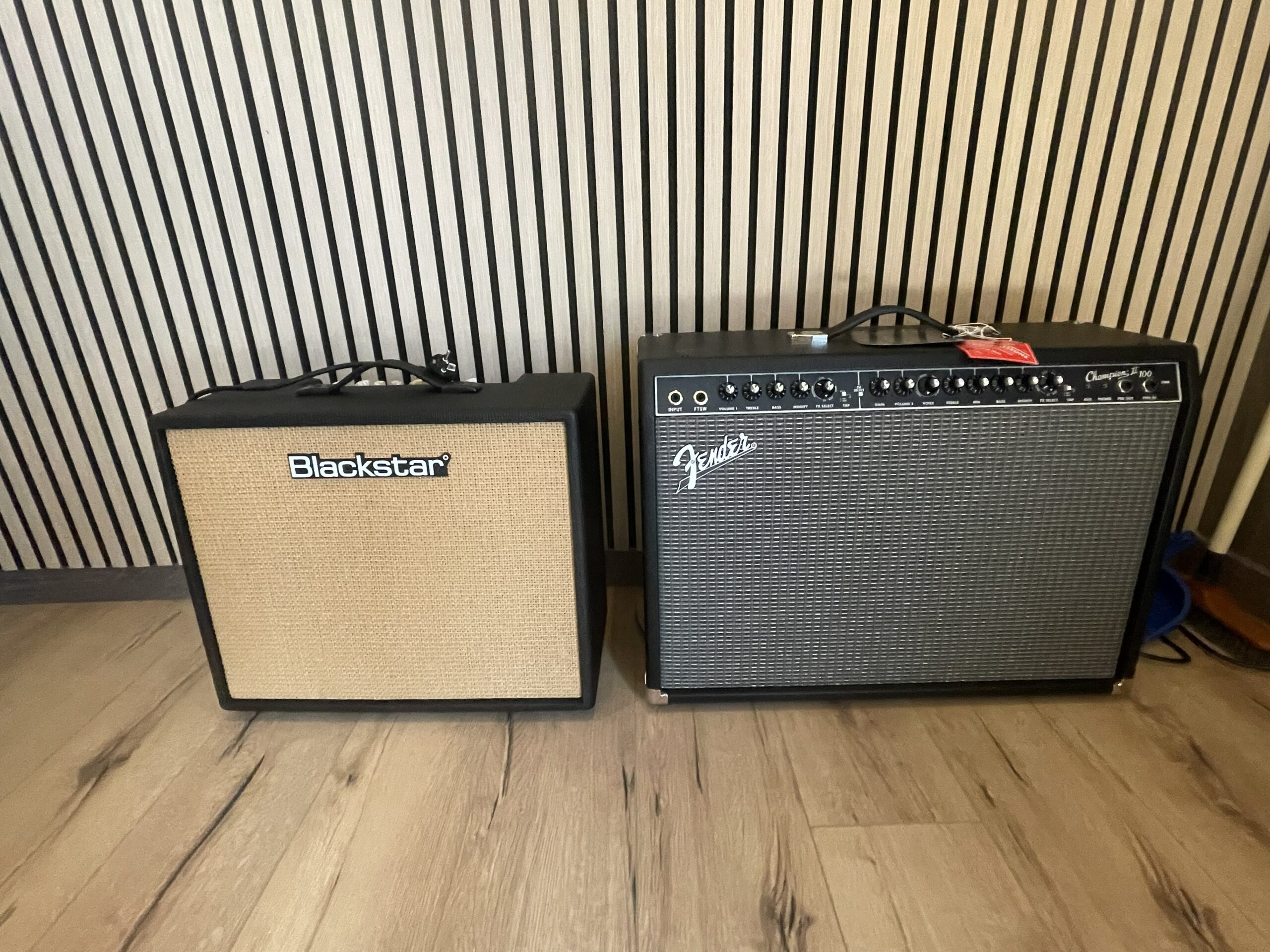 Amplis guitares Fender et Blackstar 100W au studio de Montélimar